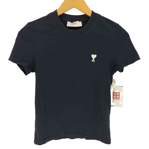 アミアレクサンドルマテュッシ AMI ALEXANDRE MATTIUSSI ロゴ刺繍 クルーネック S/S Tシャツ レディース