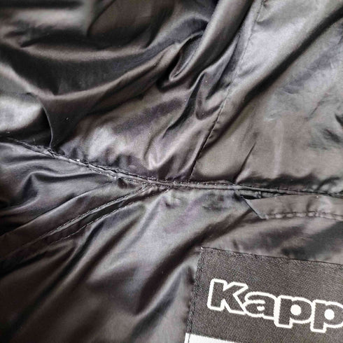 カッパ Kappa ロゴプリント フード ダウンジャケット メンズ