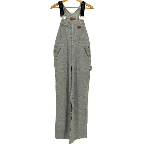 ゲス GUESS USA製 ヒッコリー ストライプ オーバーオール メンズ M