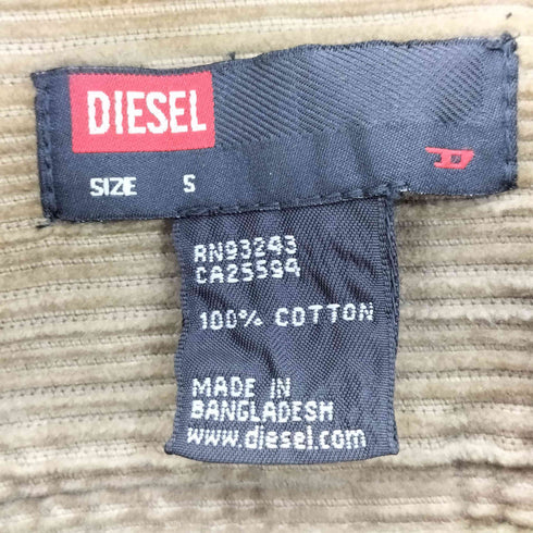 ディーゼル DIESEL 裏地コーデュロイ切替 カラーステッチ デザイン 2B テーラードジャケット レディース import:S