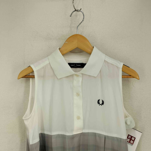フレッドペリー FRED PERRY Sleeveless Shirt Dress スリーブレス・シャツ・ドレス ノースリーブポロワンピース レディース 160-166