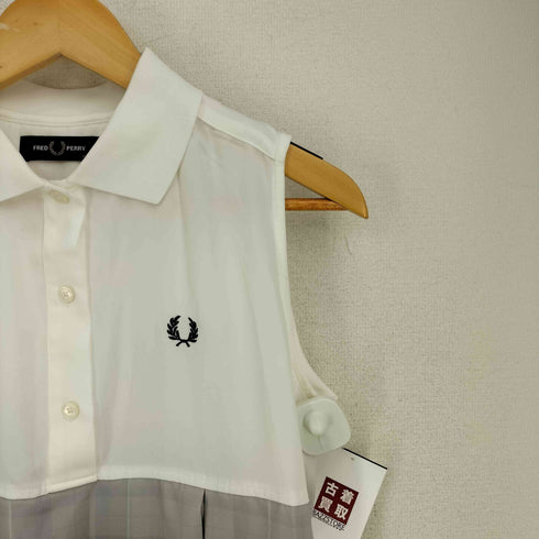 フレッドペリー FRED PERRY Sleeveless Shirt Dress スリーブレス・シャツ・ドレス ノースリーブポロワンピース レディース 160-166
