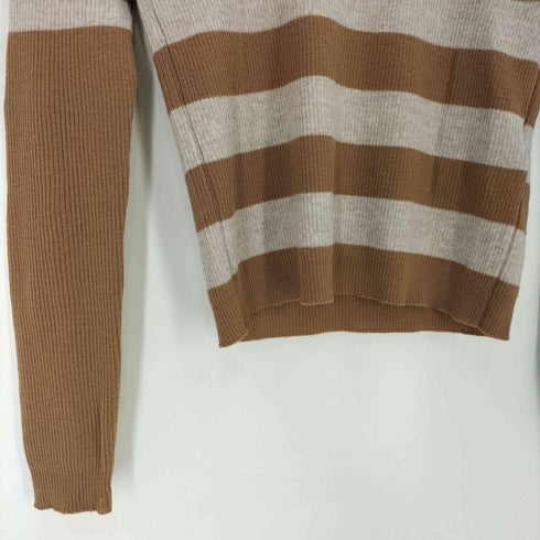 ジョンスメドレー JOHN SMEDLEY 英国製 ウール100% ボーダー クルーネックニット レディース import:S