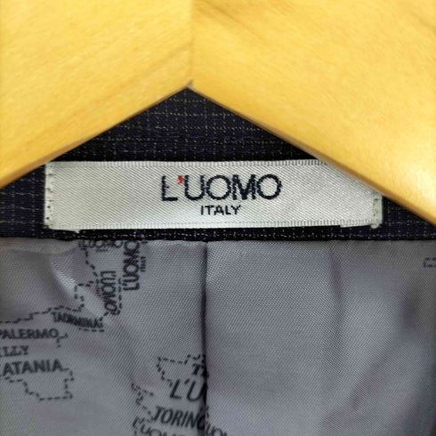 L'UOMO Italy シングル 2B テーラードジャケット & スリムテーパード スラックス メンズ ジャケット:95 / パンツ:78