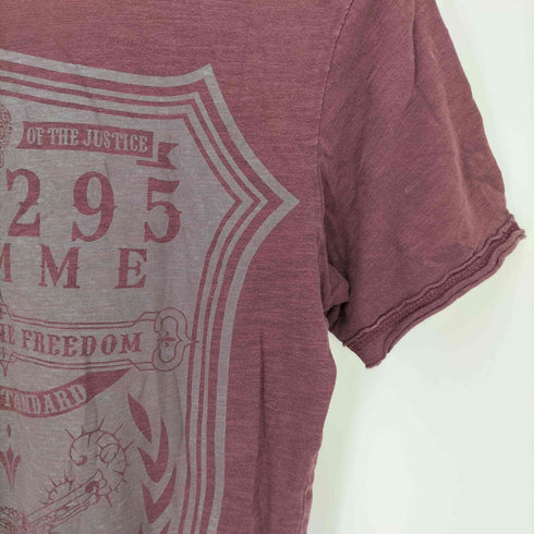 ニーキューイチニーキューゴーオム 291295=HOMME バックプリント VネックTシャツ Y2K メンズ import:M