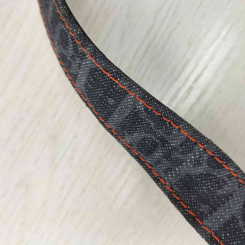 クリスチャンディオール Christian Dior CDバックル トロッター柄 デニム ベルト レディース