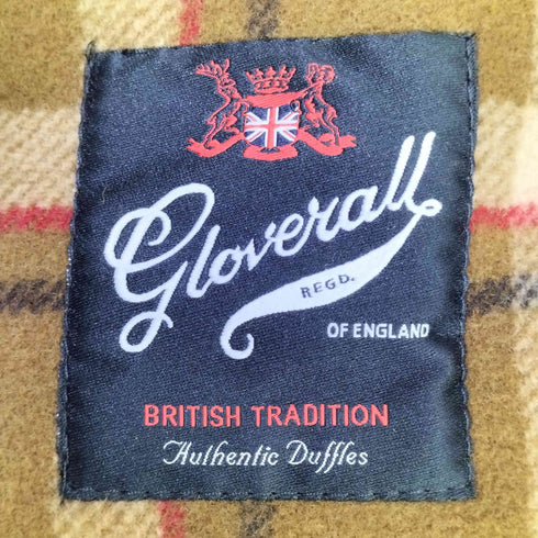 グローバーオール Gloverall ENGLAND製 裏地チェック メルトン ダッフルコート レディース 30