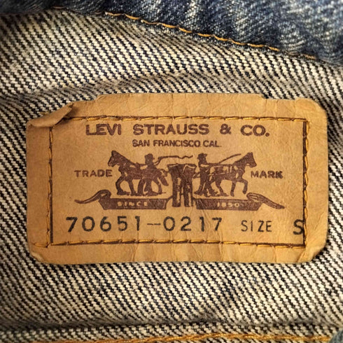 リーバイス Levis 80S 70651 0217 ボタン裏0 デニム ジャケット メンズ import:S