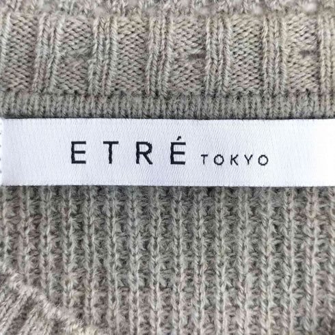 エトレトウキョウ ETRE TOKYO ウール 長袖 スリット ニット ワンピース レディース FREE