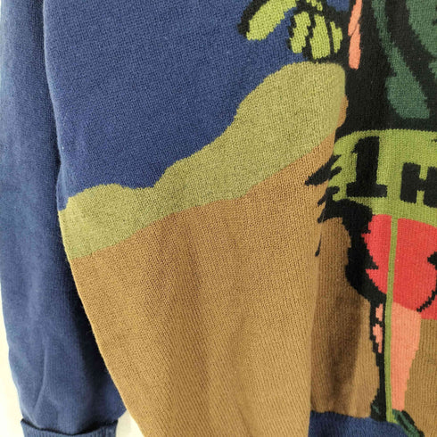 マンシングウェア Munsingwear 80-90s ウール ゴルフ デザイン ニット メンズ LL