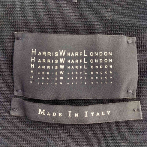 ハリスワーフロンドン HARRIS WHARF LONDON イタリア製 切りっぱなし ダブルブレスト ジャージー テーラードジャケット メンズ 46