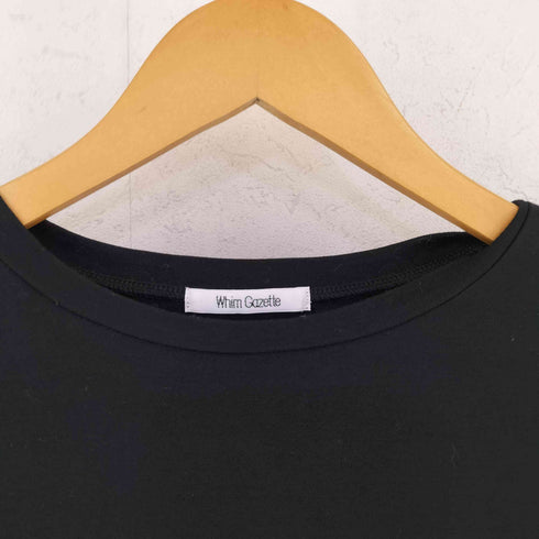 ウィムガゼット Whim Gazette コットン クルーネック 袖切り替え 長袖 Tシャツ レディース FREE