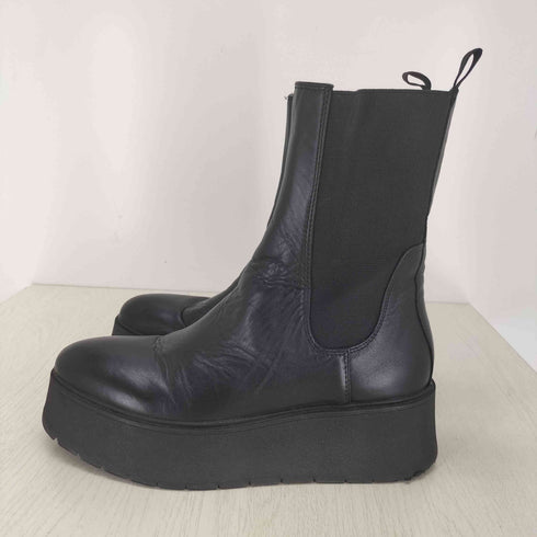 ザラ ZARA プラットフォーム サイドゴアブーツ レディース EUR:38