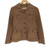 メルローズ MELROSE pig leather ピッグレザー 豚革 開襟 ジャケット レディース 3