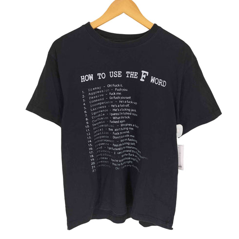 HOW TO USE THE F WORD プリント 半袖シャツ Tシャツ メンズ