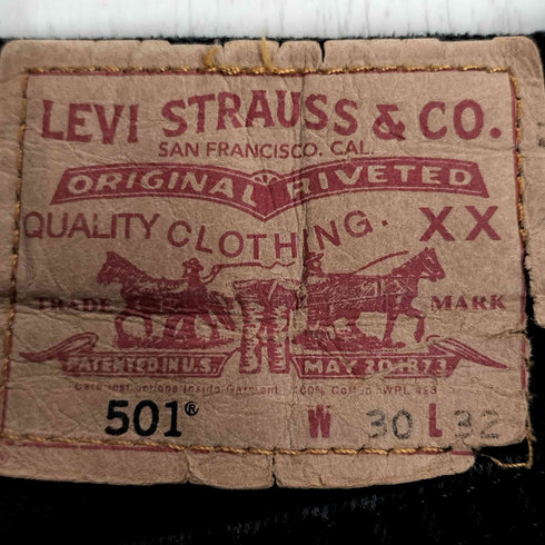 リーバイス Levis 00S 501 パキスタン製 STRAIGHT LEG BUTTON-FLY ユーロリーバイス ボタン裏092 後染め ストレートデニム メンズ 30×30