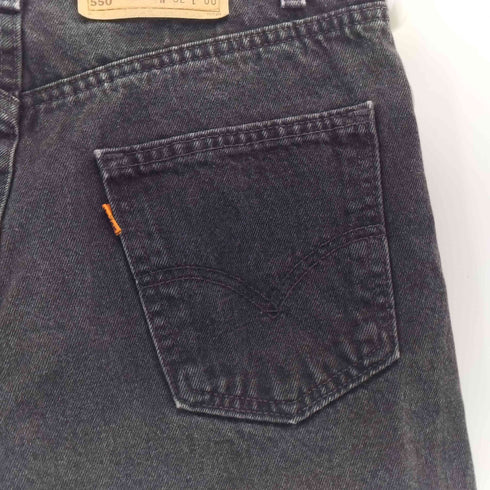 リーバイス Levis 90s USA製 515 オレンジタブ ジップフライ ブラックデニムショーツ メンズ 32