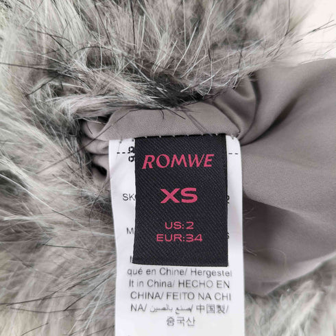 ROMWE ロムウィー フェイクファー ショーツ Y2K レディース XS