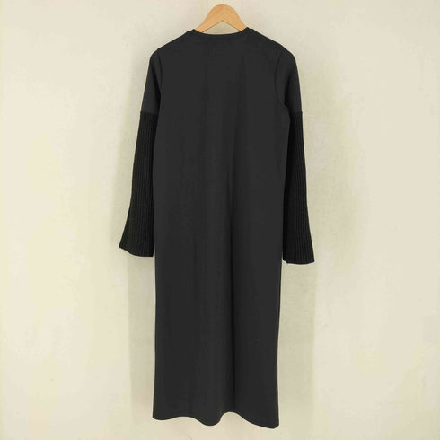 ザラ ZARA ニット切替 ロング ワンピース レディース M