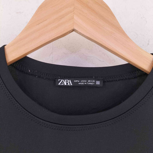ザラ ZARA ニット切替 ロング ワンピース レディース M