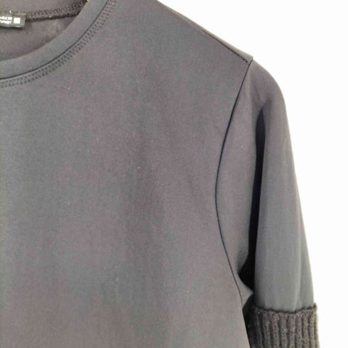 ザラ ZARA ニット切替 ロング ワンピース レディース M