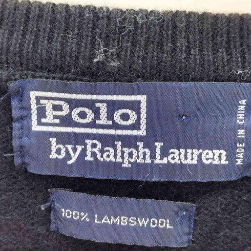 ポロバイラルフローレン Polo by RALPH LAUREN スモールポニー刺繍 Vネックセーター メンズ M