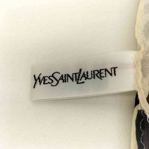 イヴサンローラン Yves Saint Laurent ゼブラ柄 シルク 100 大判 スカーフ レディース