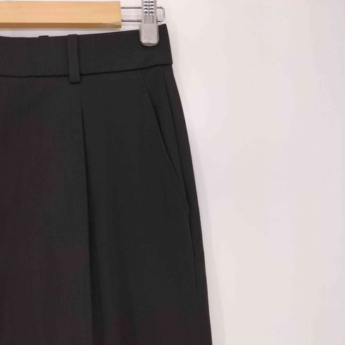 ユニクロ UNIQLO タックワイドパンツ(ツータック・丈標準69~71cm) レディース JPN:M
