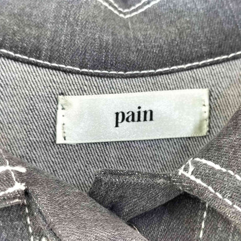 Pain ペイン 変形 リボン デニム ジャケット レディース FREE