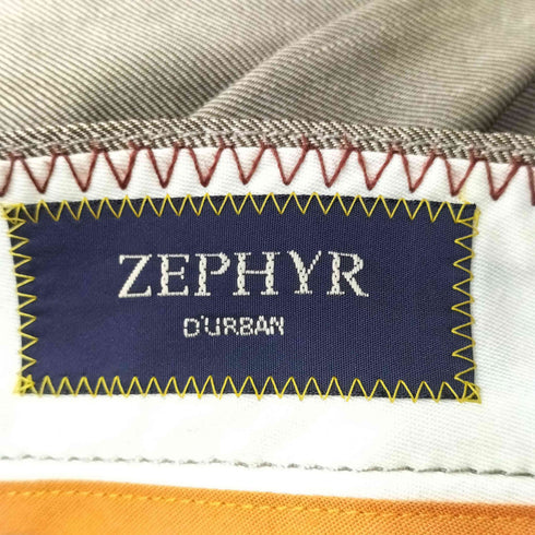 ゼファーダーバン ZEPHYR DURBAN リネン混 スラックス 裾未処理 メンズ 91