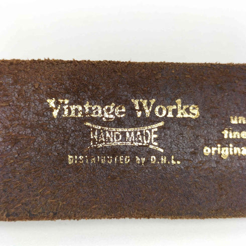 Vintage Works ハンドメイド レザーベルト メンズ 29/74