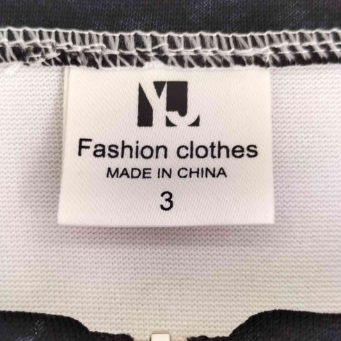 Fashion clothes ユーズド加工 レイヤードデザイン グラフィックプリント ロングスリーブ カットソー メンズ JPN:3