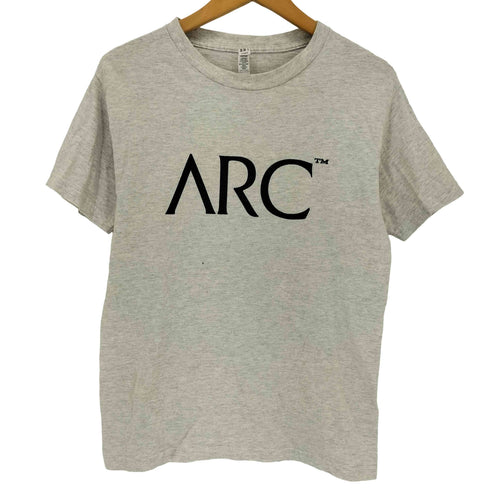 アメリカンアパレル AMERICAN APPAREL ロゴプリント 霜降りグレークルーネックTシャツ レディース import:S