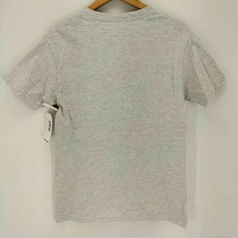 アメリカンアパレル AMERICAN APPAREL ロゴプリント 霜降りグレークルーネックTシャツ レディース import:S