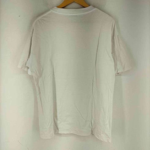 ADCVRTSY デニム切替 バタフライモチーフ刺繍デザイン ショートスリーブ Tシャツ メンズ import:XL