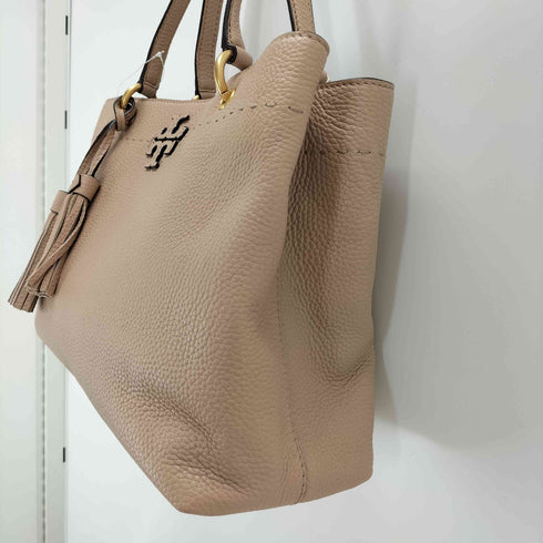 トリーバーチ TORY BURCH タッセル付き マックグロー レザートートバッグ レディース