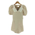 エピヌ epine scallop collar jaguard double ribbon rompers レディース
