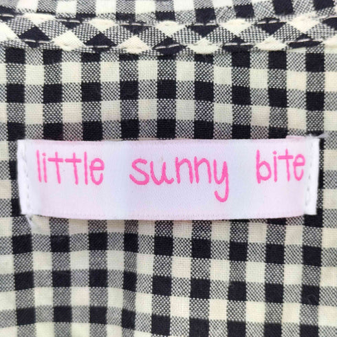 リトルサニーバイト little sunny bite Check puff sleeve mini dress チェック パフスリーブ ミニ ワンピース レディース S