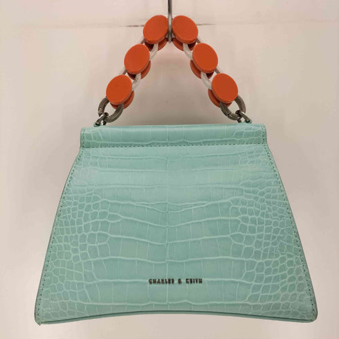 チャールズアンドキース CHARLES&KEITH アクリルハンドル スカルプチャーバッグ レディース