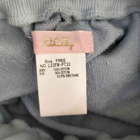 リルリリー lilLilly カットアウトスウェットパンツ レディース FREE
