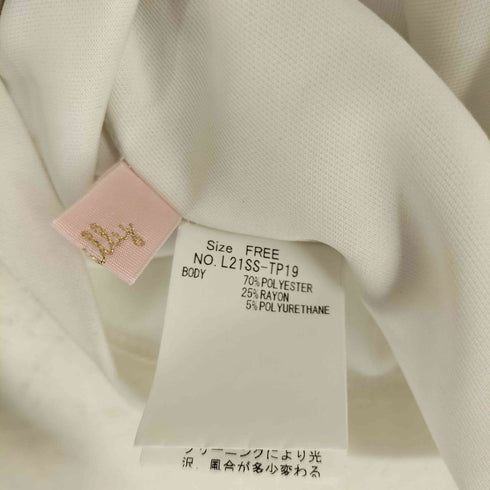 リルリリー lilLilly バックオープン パワショル トップス レディース FREE