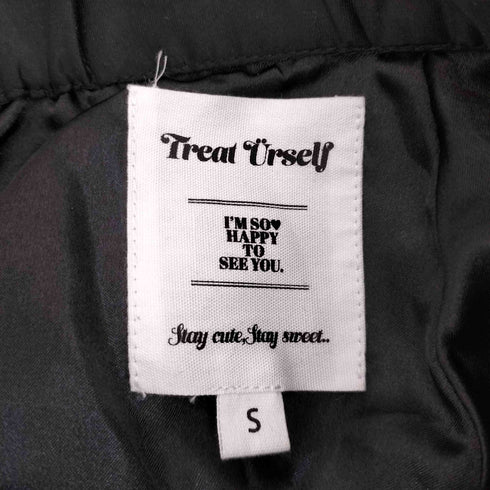 トリートユアセルフ TREAT URSELF リボンデザイン シアースカート レディース S