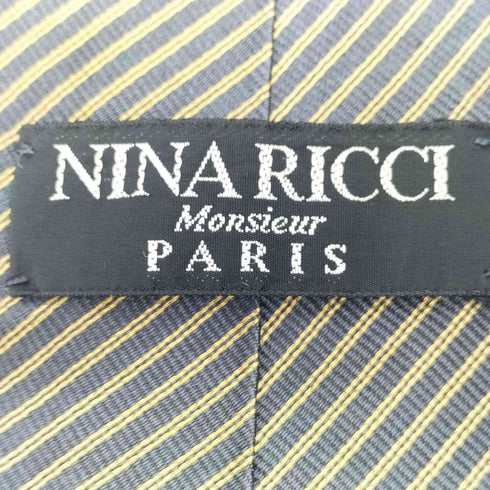 ニナリッチ NINA RICCI ストライプ柄 シルクネクタイ メンズ