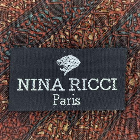 ニナリッチ NINA RICCI 総柄 シルクネクタイ メンズ
