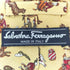 サルヴァトーレフェラガモ Salvatore Ferragamo アニマル柄 シルクネクタイ メンズ