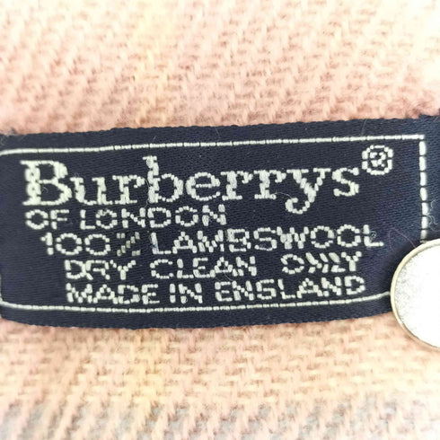バーバリーズ BURBERRYS 英国製 チェック柄 ウール マフラー レディース