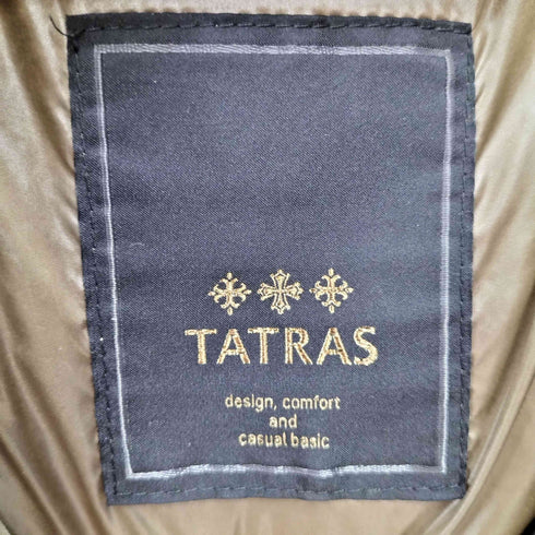 タトラス TATRAS DESDEMONA デズデモナ ラクーン ファー ナイロン ダウン ベスト レディース JPN:1