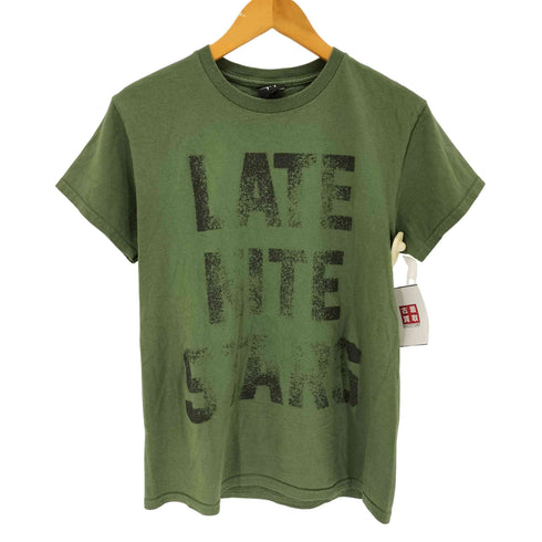 LATENITESTARS レートナイトスターズ プリント 半袖 タイト Tシャツ チビT メンズ S