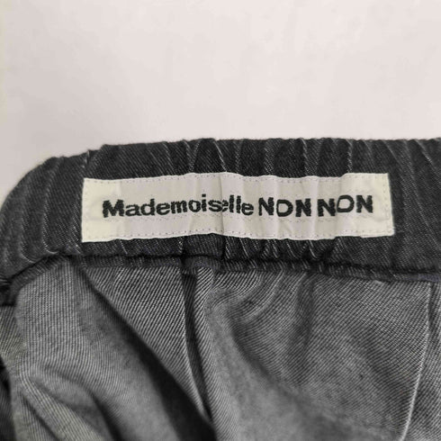 マドモアゼルノンノン mademoiselle NON NON デニム イージー プリーツ スカート レディース