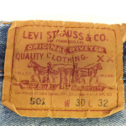 リーバイス Levis 90s USA製 501 ボタン裏553 ボタンフライストレートデニムパンツ メンズ W30